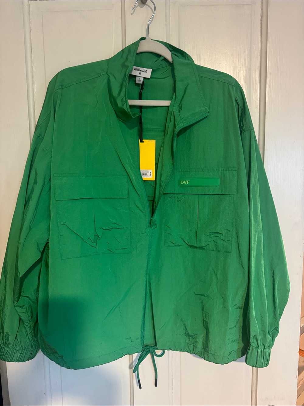 DVF for Target Green Lightweight Windbreaker Jacket